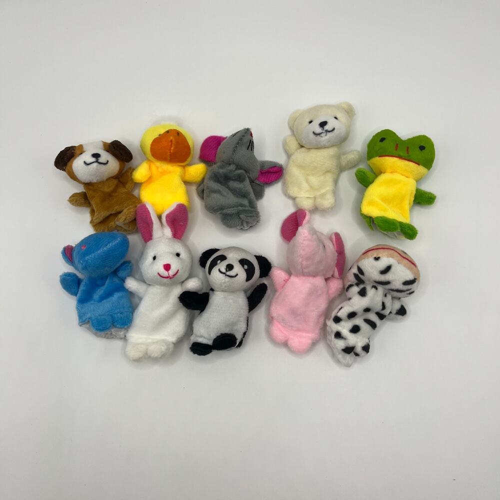 10 PCS Finger Puppets Set Mini Stuffed Animals Finger Puppet for Storytelling - Picture 4 of 5